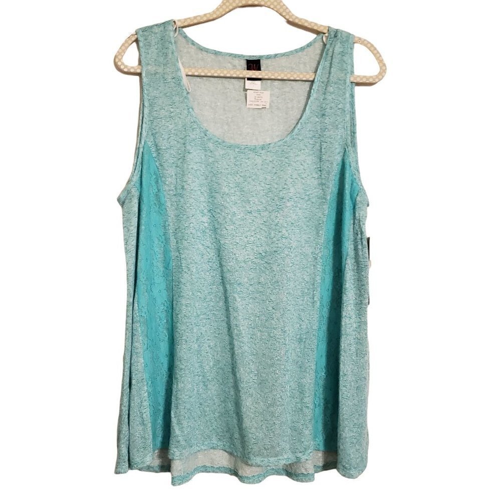 Wrapper Lace overly teal Size 2X NWT